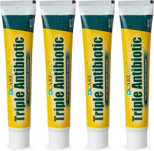 Triple Antibiotic Ointment 1.0 Oz (4 Pack), First Aid Ointment for Minor Scrapes