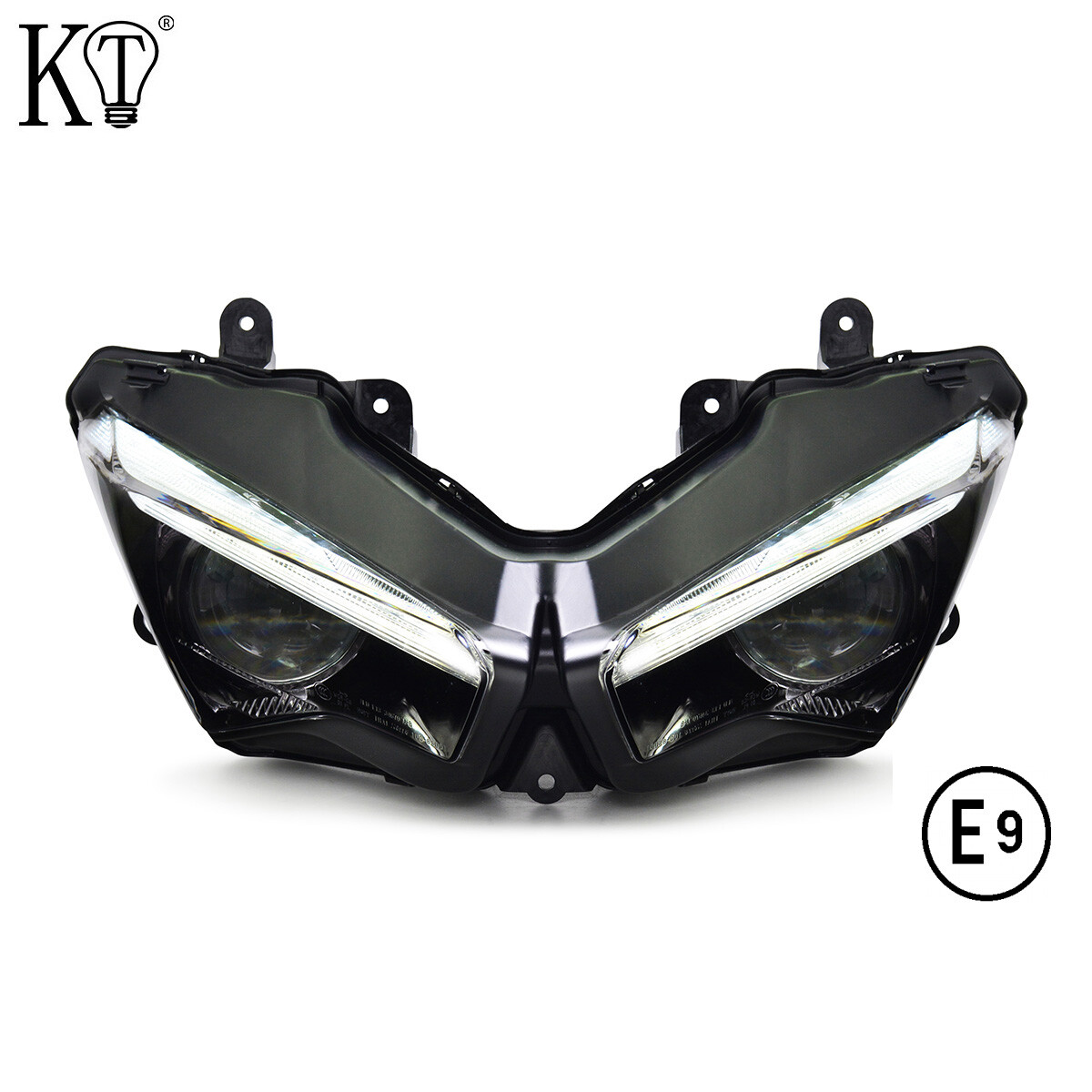 E-mark Approved KT Full LED Headlight Assembly for Kawasaki Ninja