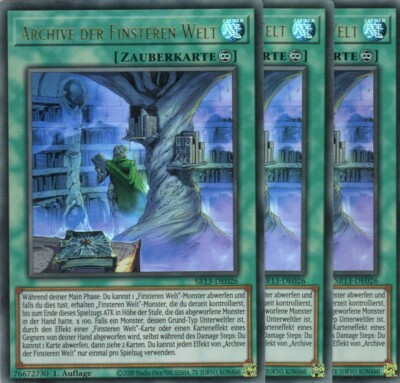 yugioh 3x Archive der Finsteren Welt SR13-DE026 ULTRA RARE DEUTSCH