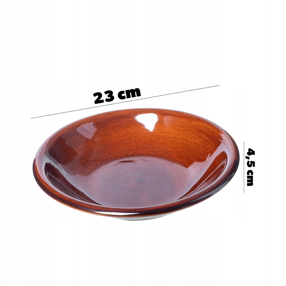 KADAX Teller aus Ton mit Keramikschicht, Speiseteller, Tief, 23 cm, 2 Stück - Bild 2 von 4