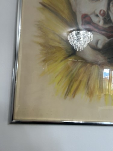 VAN BELLEGHEM 1980 LARGE 24”x18” ORIGINAL SIGNED CLOWN ART/PAINTING Pastel - Picture 9 of 13