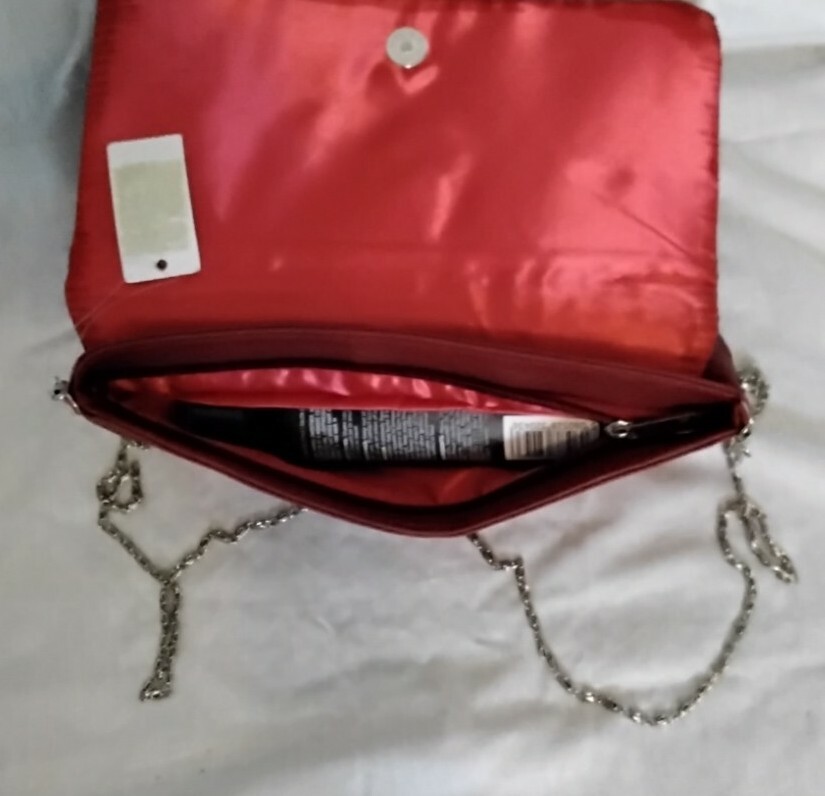 Okpta 1519426 Ok0973628 Clutch Bag Dark Red Faux Leather Okpta 1519426 Ok0973628 Clutch Bag Dark Red Faux Leather