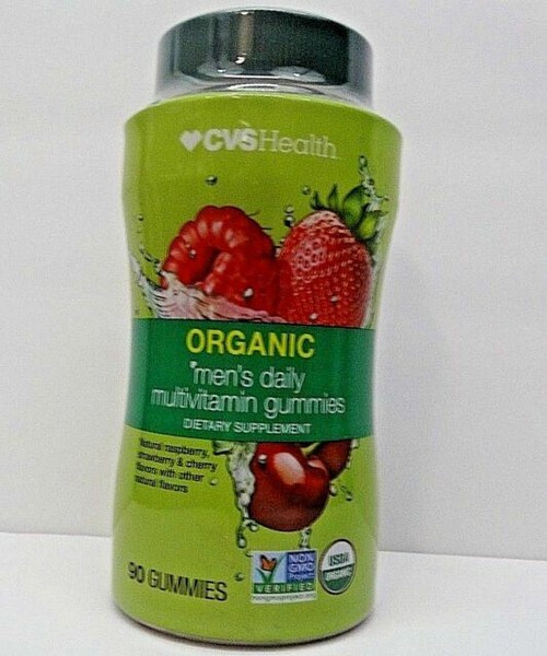 CVS Health Organic Men's Daily Multivitamin Gummies 90 Count for sale