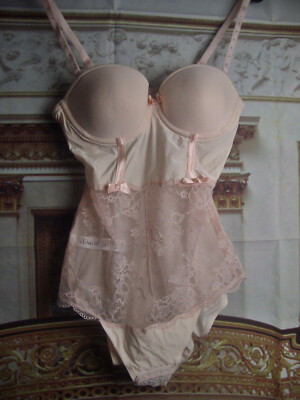 Marie Jo Roxanne edler Spitzen Dessous Body 70 A glossy pink Damenbody NEU (mi26