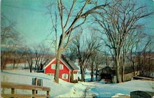 Bedells Bridge Connecticut River Haverhill NH New Hampshire VTG Postcard Tichnor