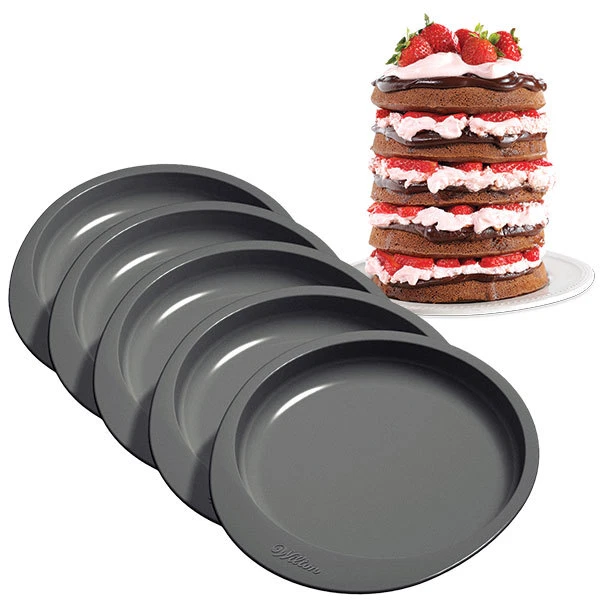 2105-0112 - Wilton Easy Layers Cake Pan Set of 5
Opens in a new window or tab