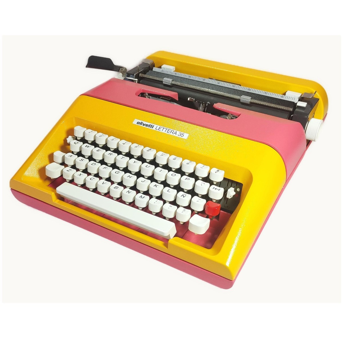 EXCLUSIVE COLLECTION Vintage Typewriter, PINK and YELLOW