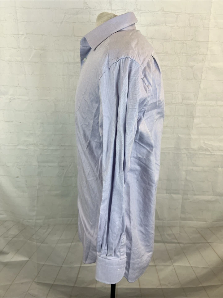 Ermenegildo Zegna Men's Light Purple Striped Dress Shirt 16-16.5 -  32/33 $295 - Image 4 of 4