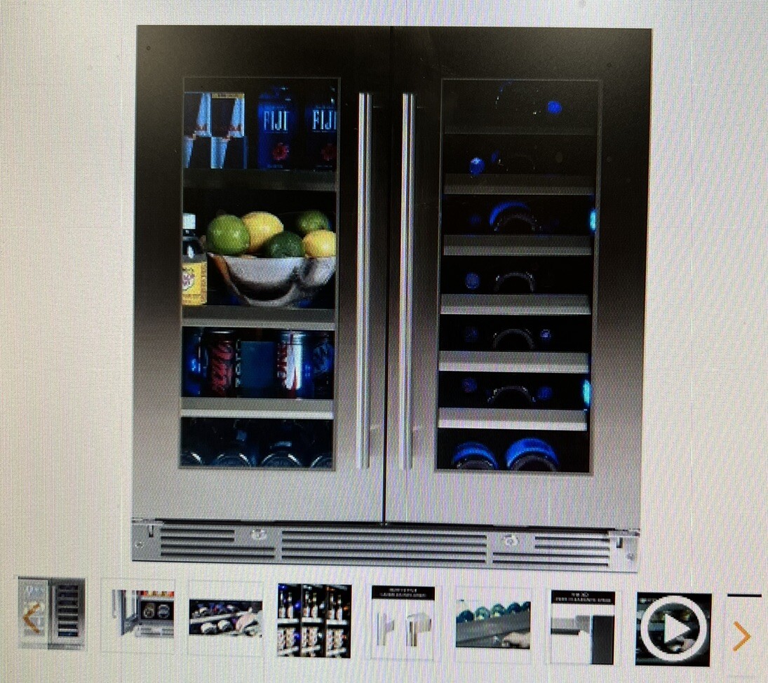 XO XOU30BWDDGS 30" French Door Beverage Center Stainless 814830011798