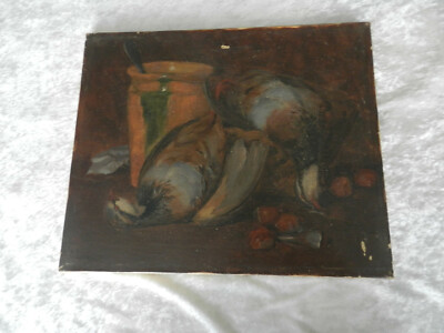 Tableau peinture sur toile Nature morte Perdrix signée Charles LIOZU | eBay