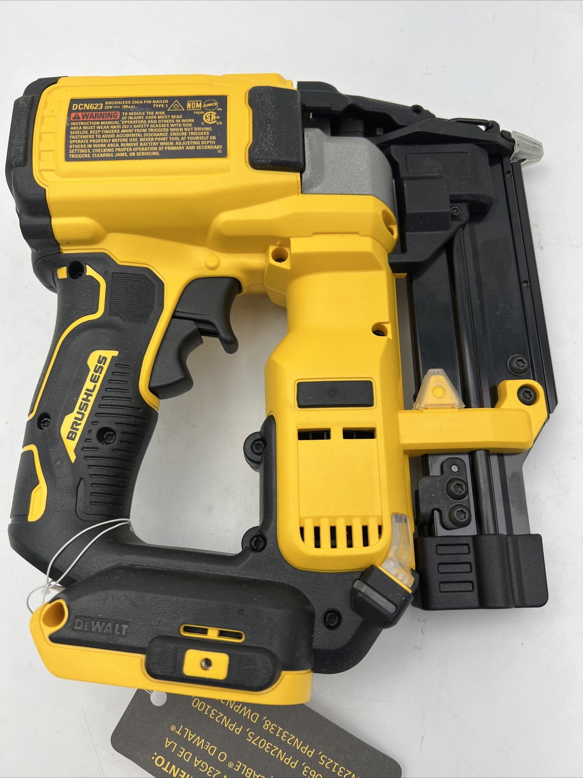 DEWALT 20V MAX 23 Gauge Pin Nailer Cordless DCN623B Tool Only (OB