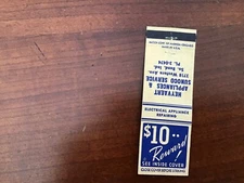 Matchbook Cover - HEYVAERT APPLIANCES & SUNOCO GAS STATION South Bend, IND