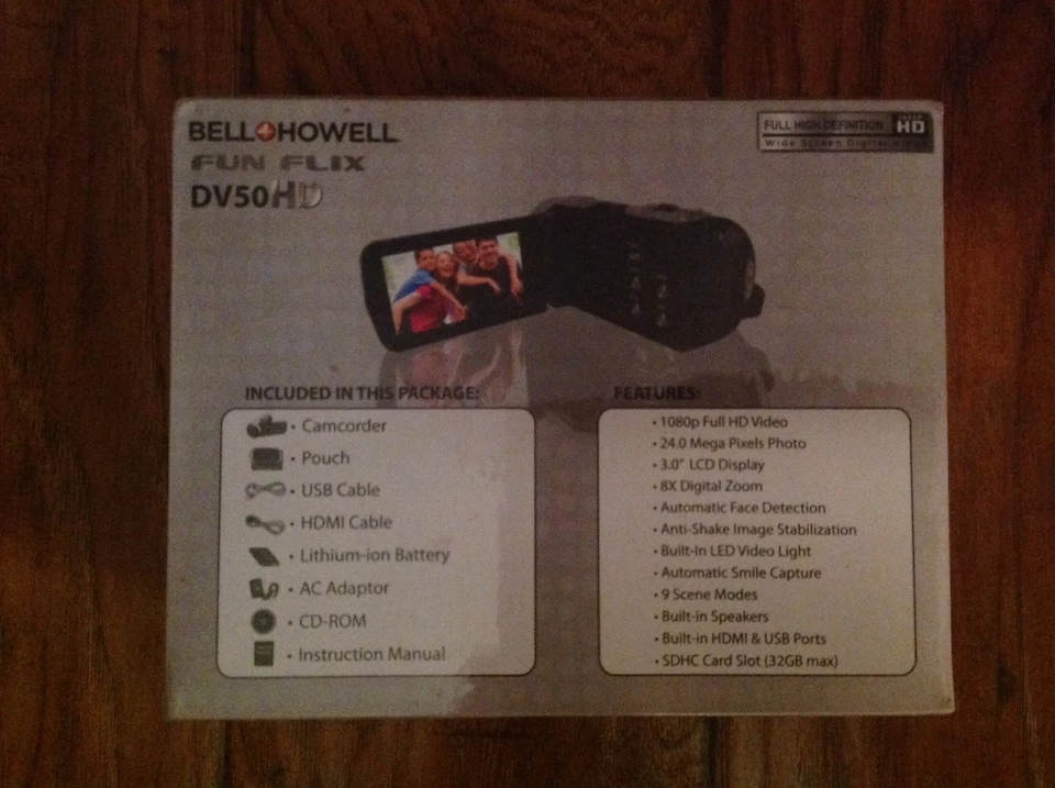 Bell+Howell Fun Flix Camcorder DV50HD BLACK - Image 2 of 2