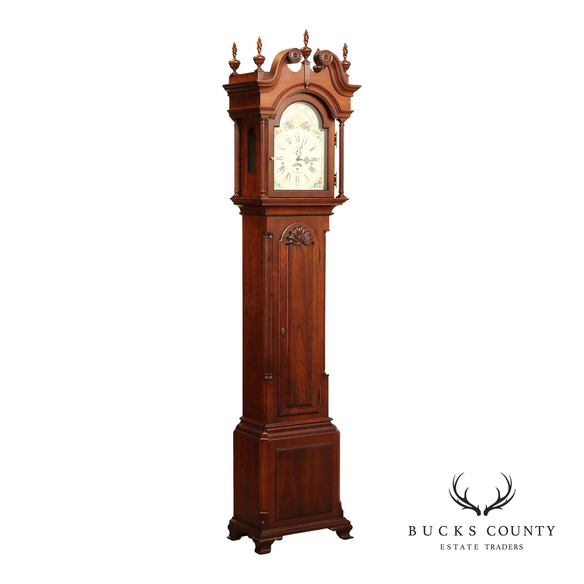 Sligh John Goddard Cherry Newport Grandfather Clock | eBay