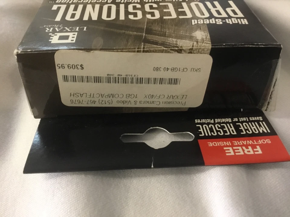 Lexar 1GB 40x Professional Hi-Speed Compact Flash Card (CF1GB-40-380) (pp) - Image 2 of 4