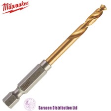 MILWAUKEE REDHEX SHOCKWAVE HSS TiN METAL DRILL BITS, 2 - 12mm 