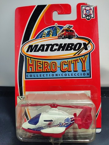 2003 Matchbox Hero City # 41 - Sea Rescue Helicopter - Chase Logo (TH ...