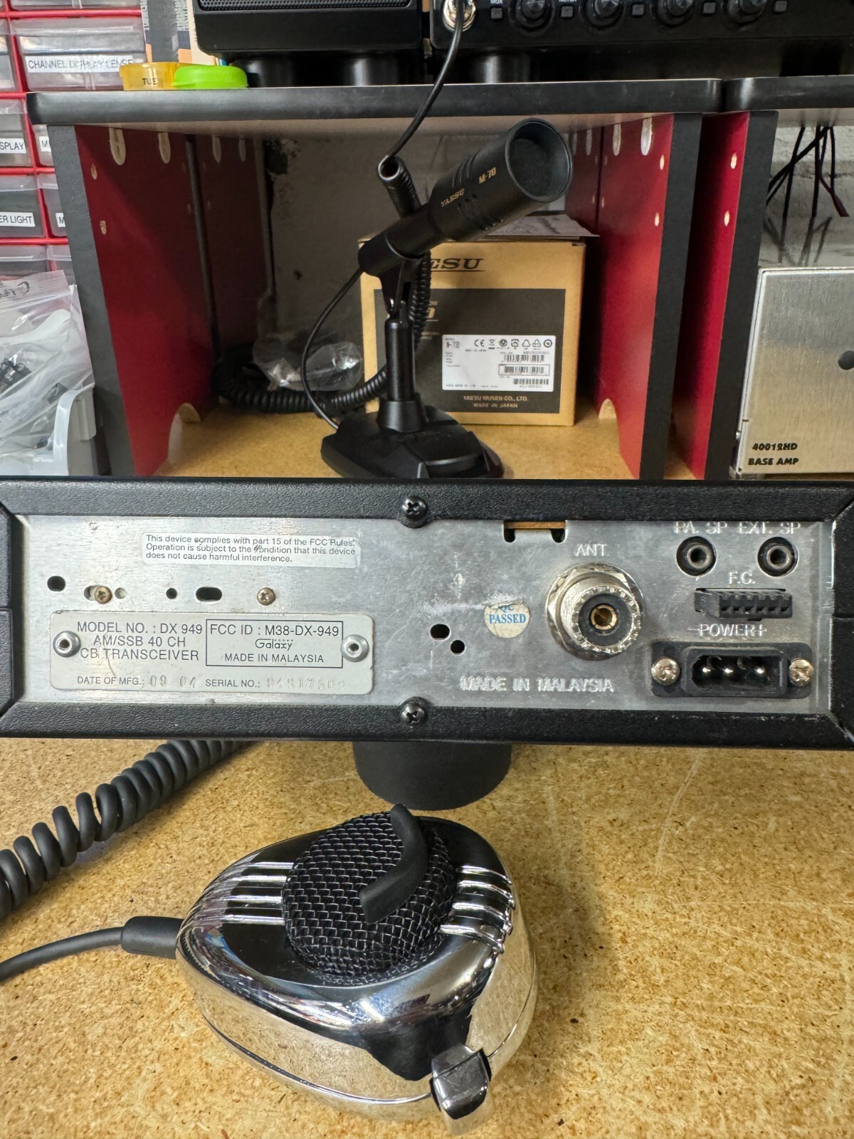 Galaxy DX949 Custom 40 Channel AM/SSB Mobile CB Radio Talk Back