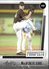 2021 Panini Absolute MacKenzie Gore #P-3 Prospects Retail San Diego Padres 11D