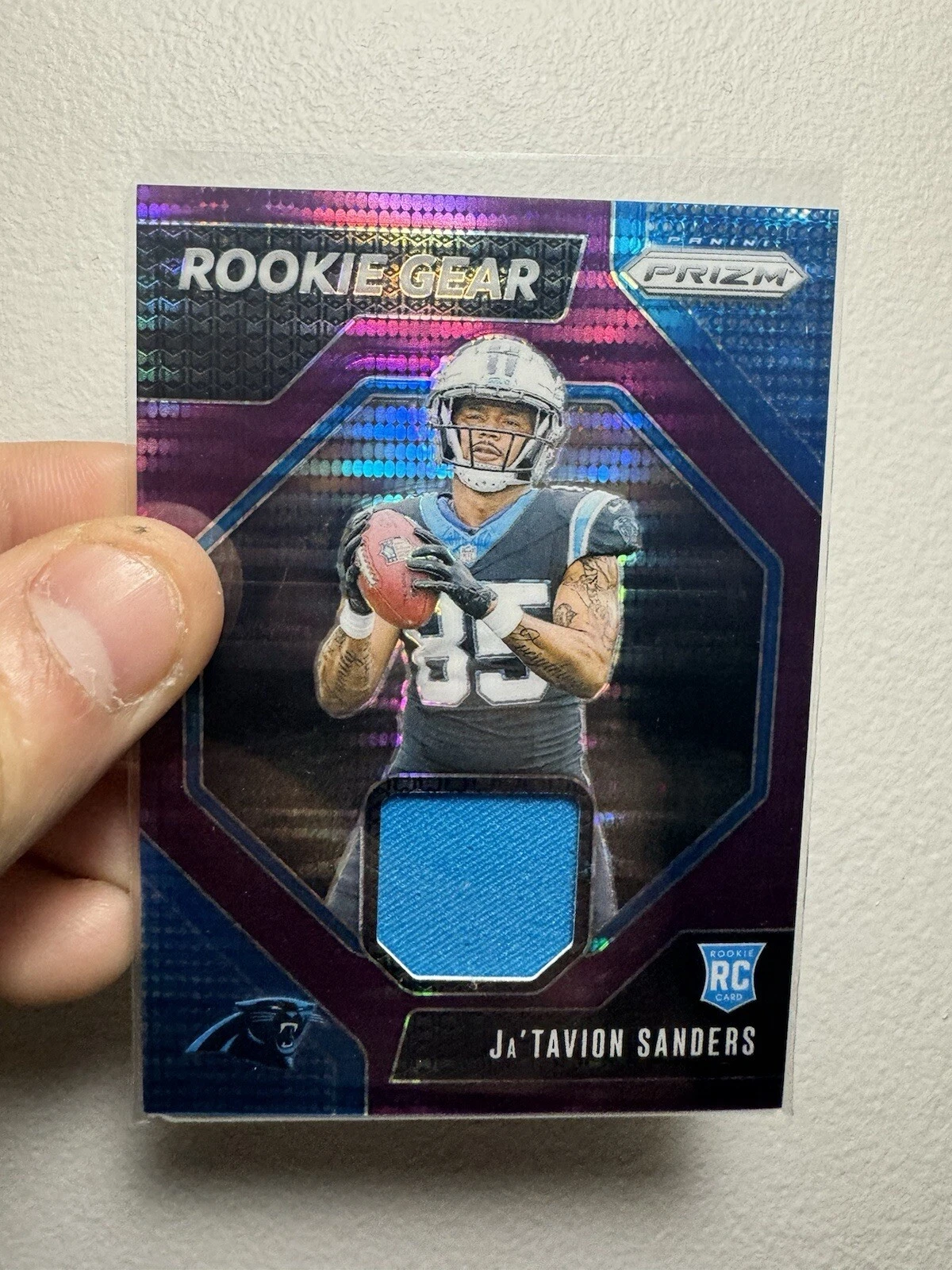 2024 Panini Prizm - Premier Jerseys Purple Pulsar Prizm #PJ-26 Ja'Tavion Sanders