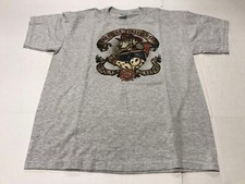 VTG Gildan - American Firefighters Dalmatian - Short Sleeve Tee Gray Men's Large