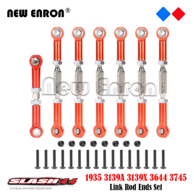 7Pc Turnbuckles Linkage Camber Pull Rod Link Rod Ends for RC 1/10 Traxxas Slash