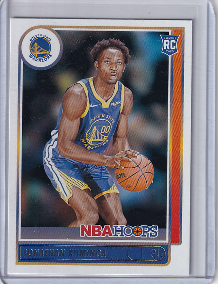 2021-22 NBA Hoops Jonathan Kuminga #219 Rookie RC, Golden State Warriors, NM