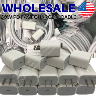 2025 Upgrade 20W Super Fast Charger USB C Lot For iPhone 14 13 12 11 Pro Max Xs
