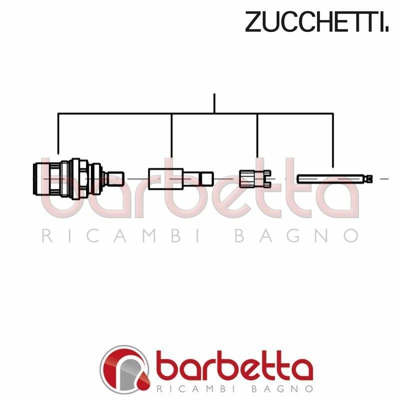 VITONE A DISCHI CERAMICI E ADATTATORE ISY ZUCCHETTI R99750