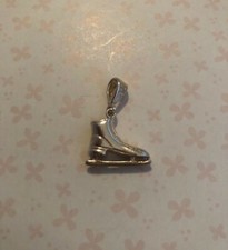 NEW STERLING SILVER ICE SKATE CHARM Use on Bracelet/Necklace
