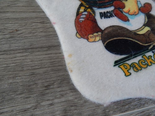 *RARE* Vintage Green Bay Packers MOM Merry Christmas Decorative Stocking (1983) - Picture 7 of 7