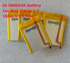 LG 3800mAh Battery Upgrade replacement for iPod Classic 6/7 Video 5 5.5Thin LOT