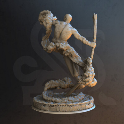 Kheye Human Seer Druid Monk Sorcerer Miniature | D&D DnD | 
