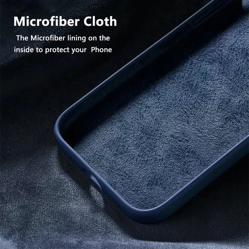 VSHOP Liquid Silicone Mi Xiaomi 12 Pro 5G Back Cover Case, Microfiber  Inside