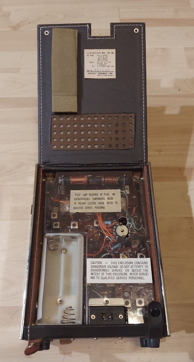 Vintage Webcor WFM 1859 radio - works! | eBay