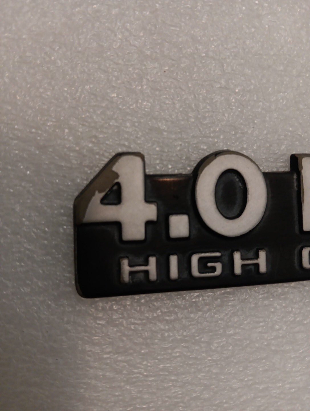 Jeep Cherokee 4.0 Litre High Output Rear Hatch Emblem OEM 55295005  