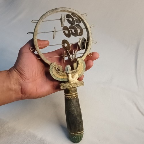 Ancient Egyptian Pharaonic Stone Sistrum – Rare Ritual Instrument - 第 1/8 張圖片
