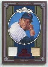 2005 DIAMOND KINGS RED FRAMED DUAL BAT #291 TONY OLIVA TWINS 70/100