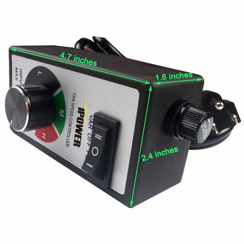 iPower Variable Speed Controller Electric Motor Rheostat Inline Fan HVAC Control - Picture 2 of 7