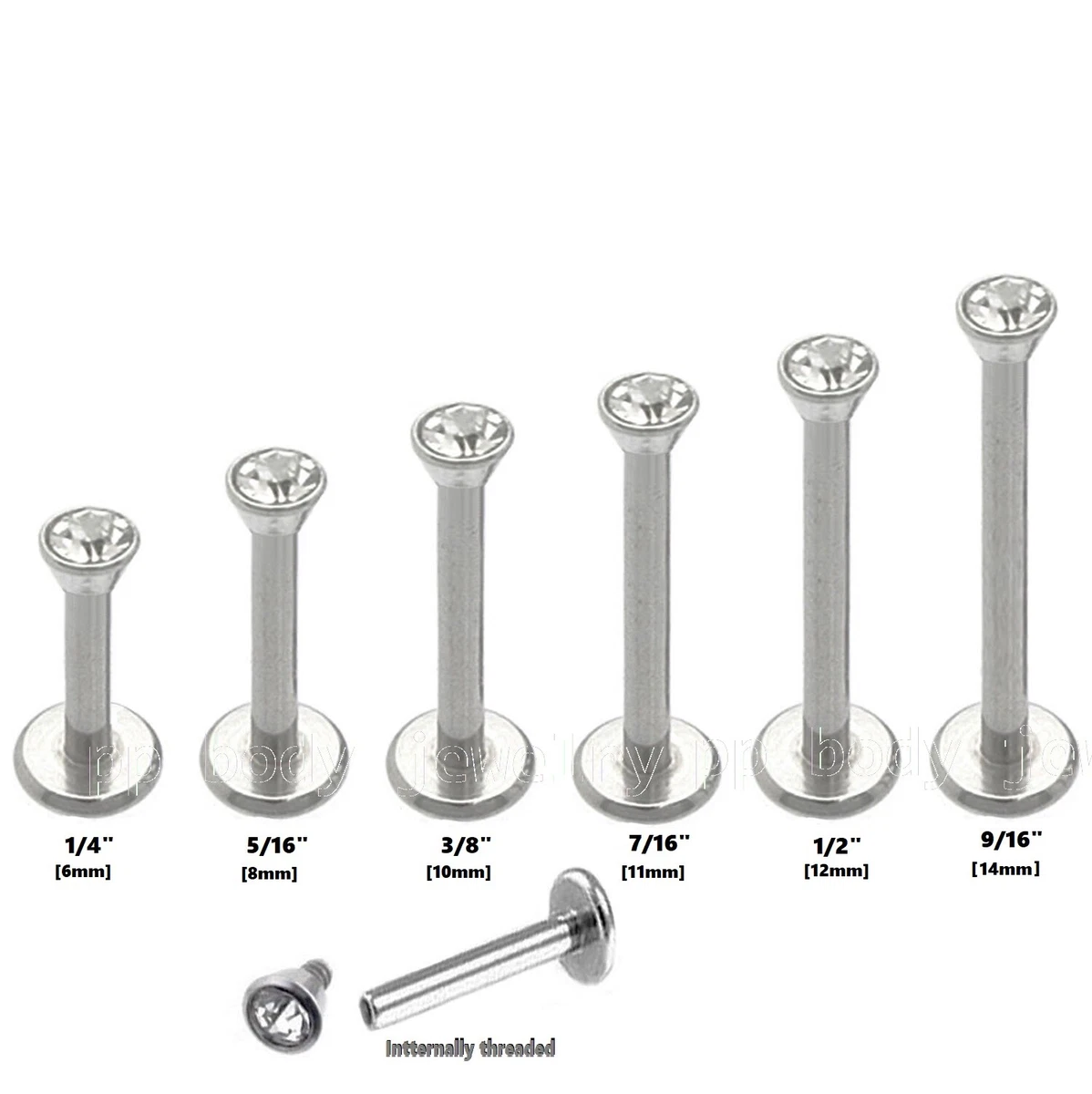 Labret length sale