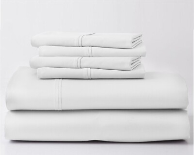 6PC Real 800 Thread Count 100% Egyptian Soft Cotton Sheet Set 10'' Deep Pocket