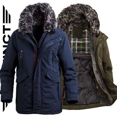 Giubbotto Uomo Invernale Parka Giubbino Piumino Giacca Lunga Cappotto  Cappuccio