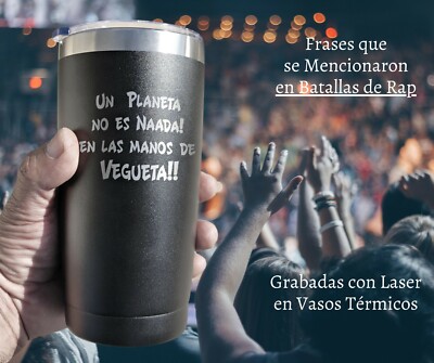 Un planeta no es nada en las manos de vegueta Vaso Termico 20oz grabado en laser