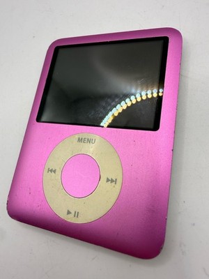 Apple iPod Nano 3rd Generation 8GB Pink A1236 MB453LL Powers On Read
