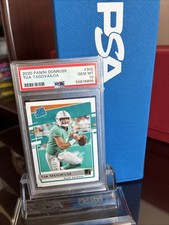 2020 Panini Donruss Tua Tagovailoa #302 Rated Rookie PSA 10 Miami Dolphins