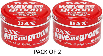 2 X- DAX WAX RED WAVE AND GROOM FÜR MAXIMALEN HALT 99gm - SCHNELLER UK TRACK POST!!!!!