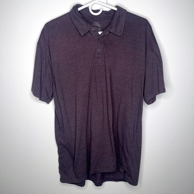 True Classic Polo Shirt Purple Heather XL Mens Short Sleeve Casual Stretch