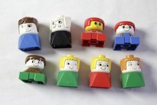 Alte Lego Duplo Menschen Figuren Kinder Figur Mensch bunt Hund