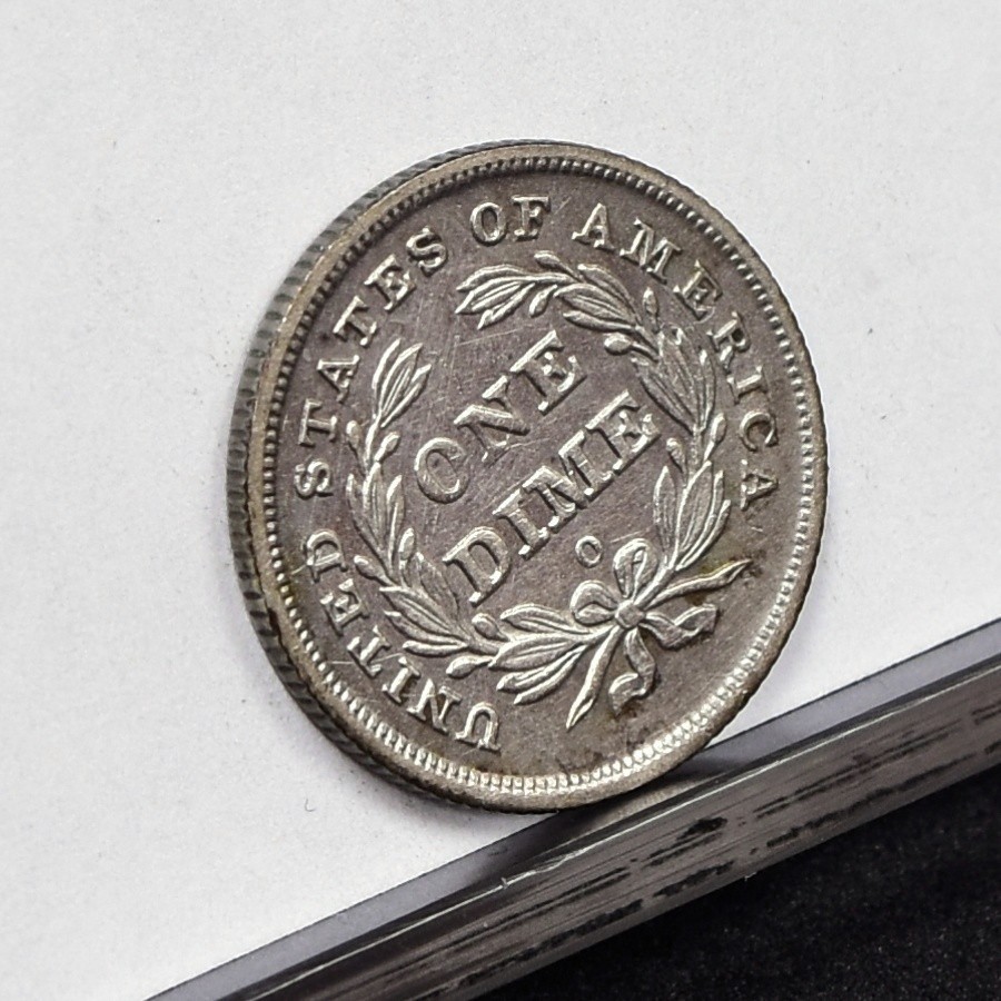 1839-O Liberty Seated Dime - Ch AU Details, Heavy Cleaned (#60179-L)