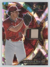 Brandon Pfaadt 2023 Panini Select Swatches Cracked Ice Prizm /23 Relic #SS-BP